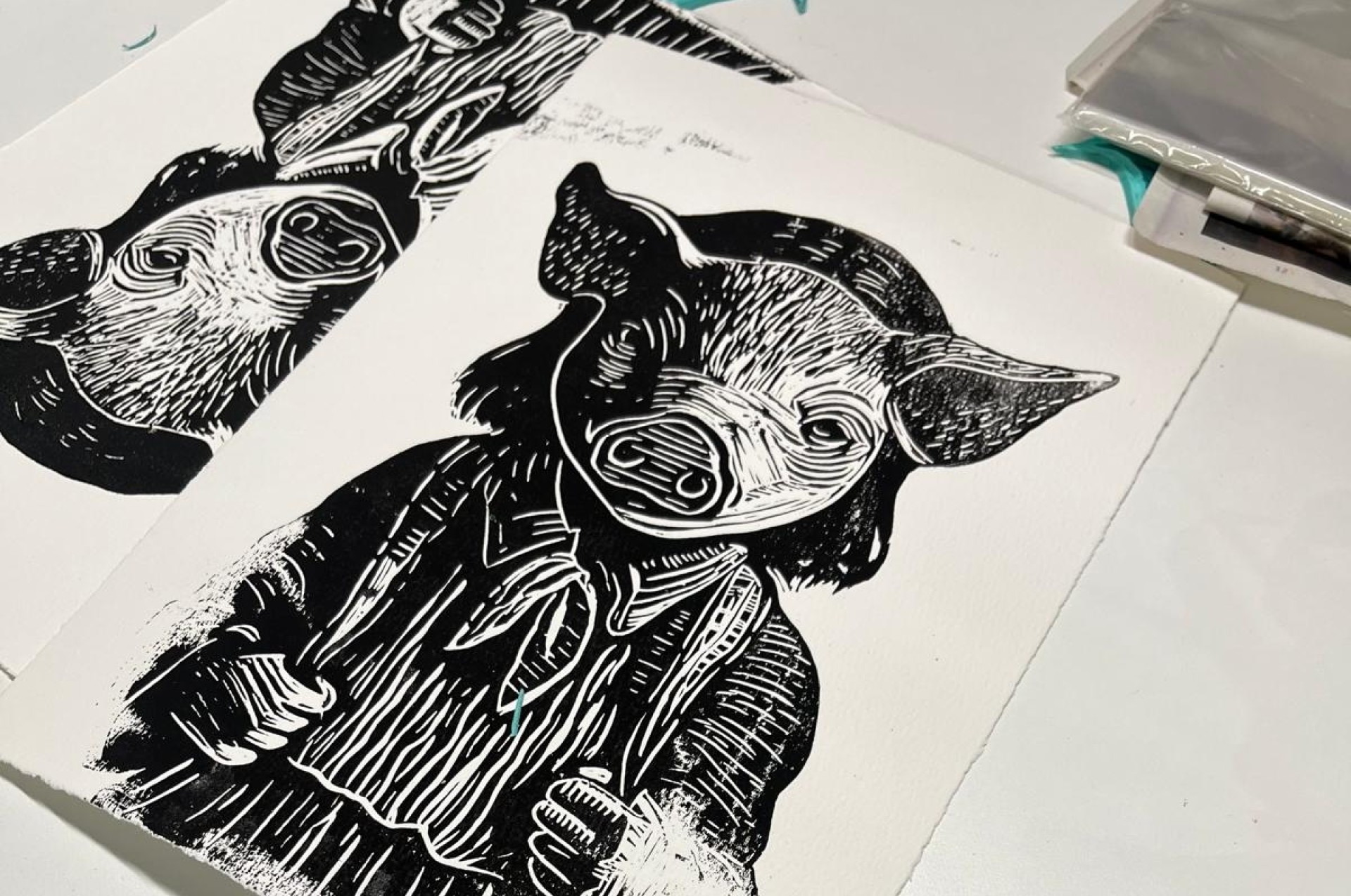 Découvrez l'art de la linogravure